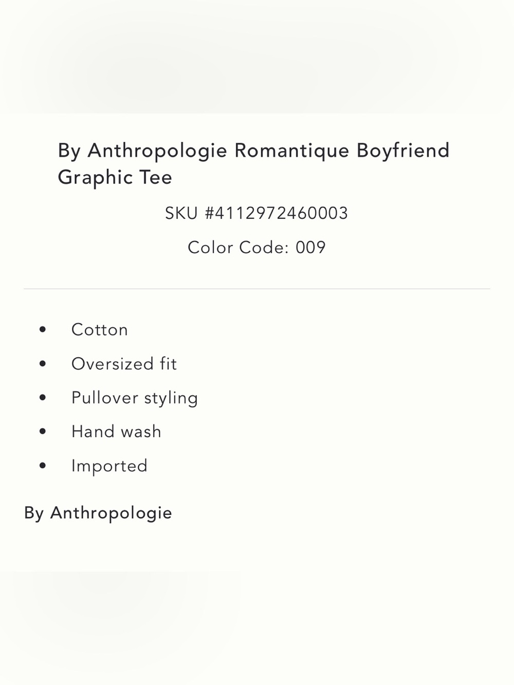 Anthro Embroidered Graphic Romantique Tee - Picture 3 of 10